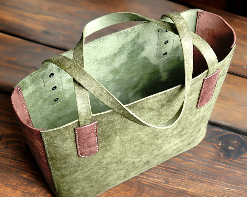rgc handmade leather tote bag