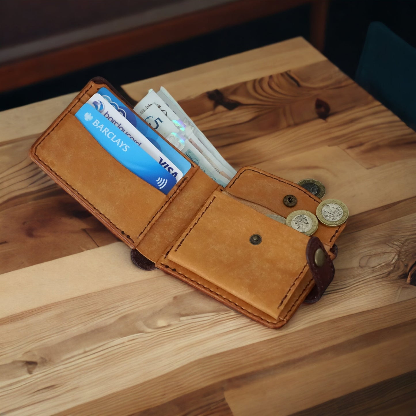 rgc handmade men leather bifold wallet 0