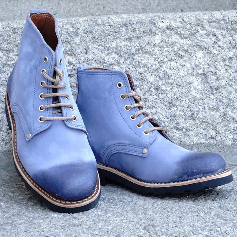 Marão Suede Lace-Up Boots Blue - Main Image