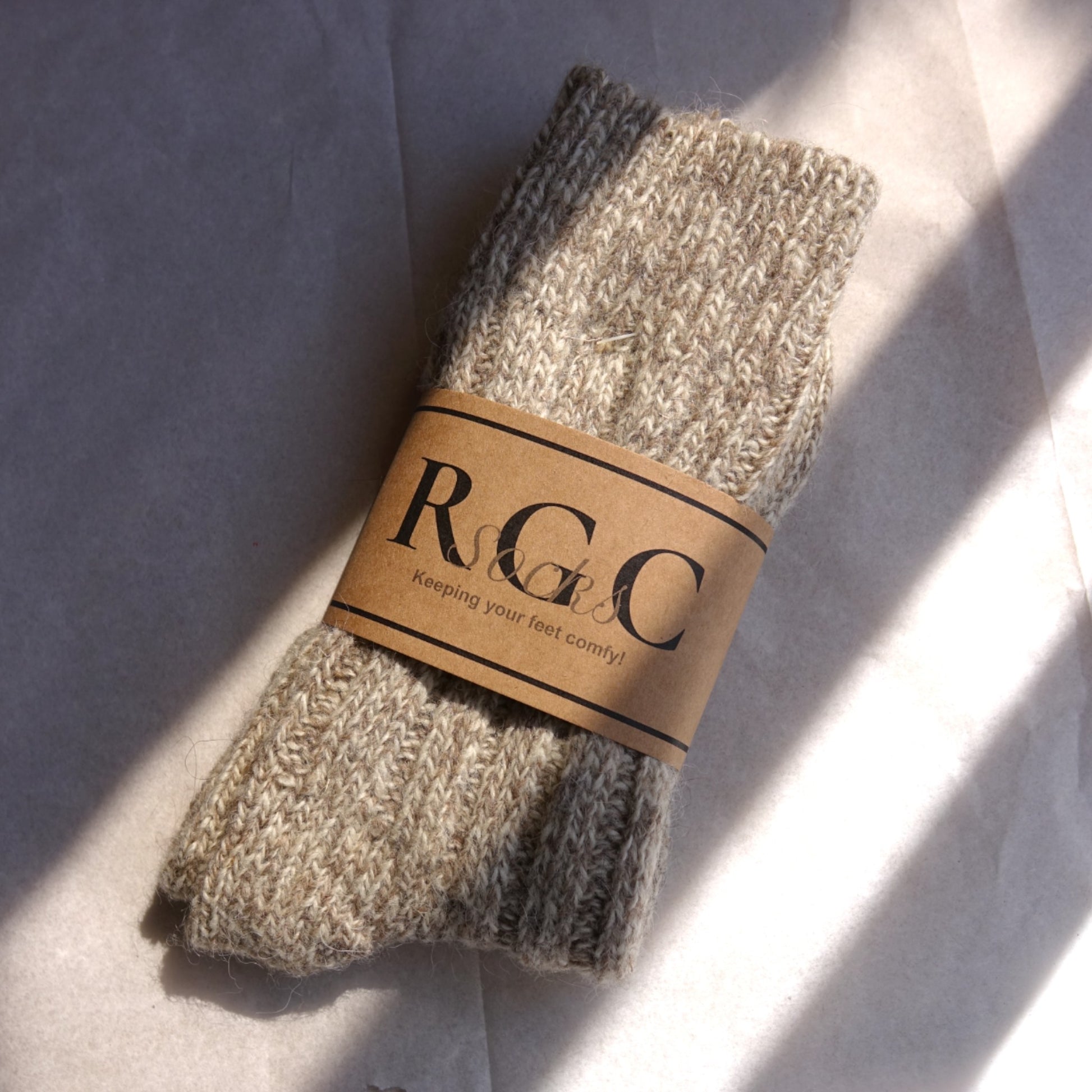 rgc socks alpaca socks beige