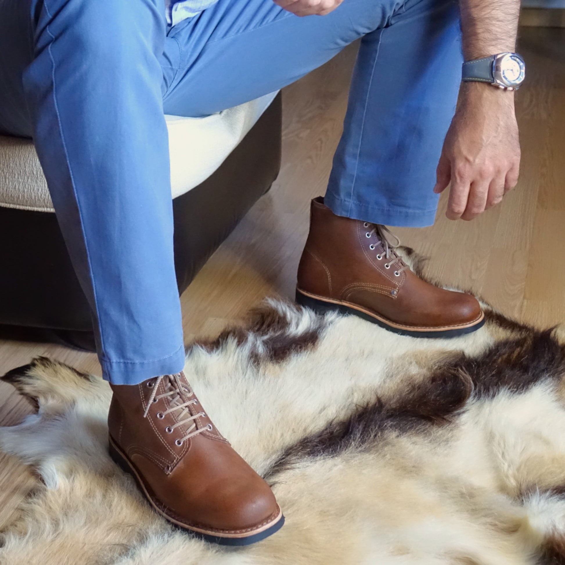 mens leather lace up dress boots Handmade Men Leather Lace up Boots