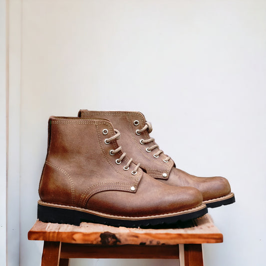 handmade men lace-up ankle boots unisex (26))