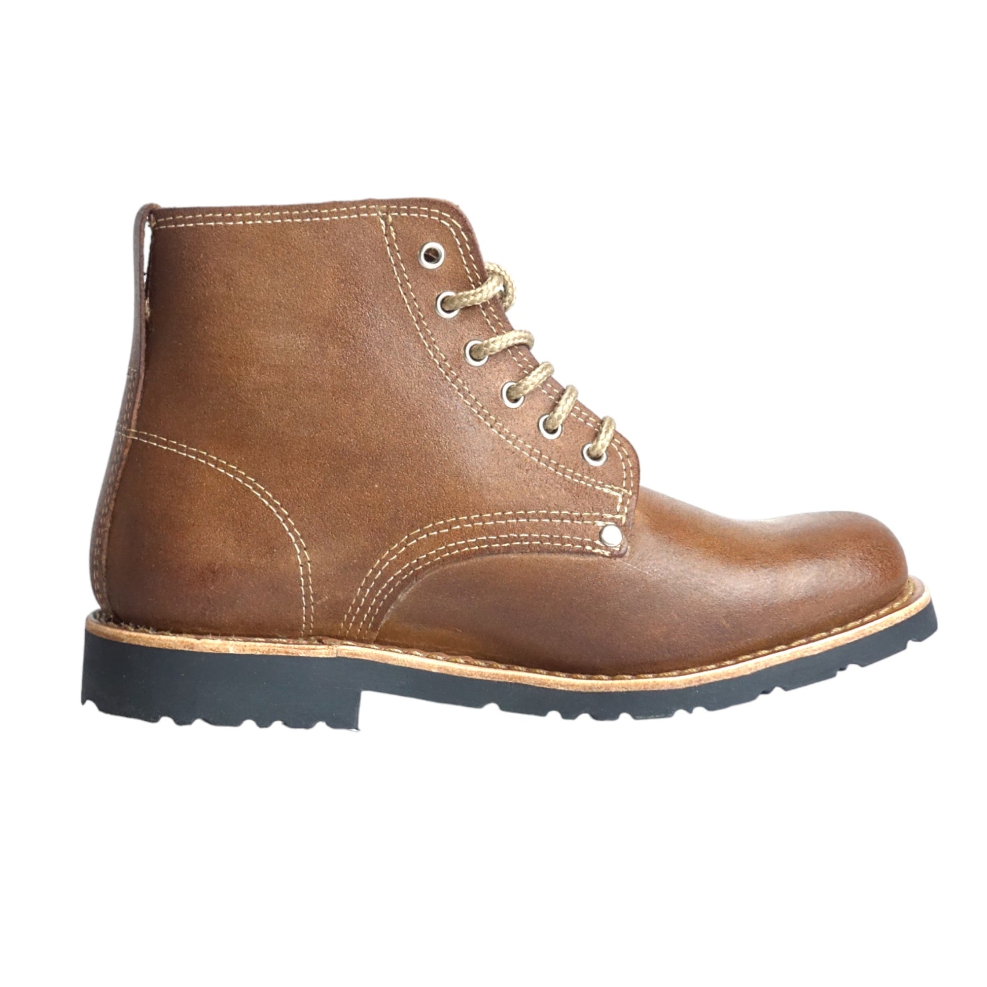 PeppeShoes Tarrora - Handmade Italian Leather Ankle Boots For Men In Brown Suede Cowhide | Chukka Style Lace-Up Boots