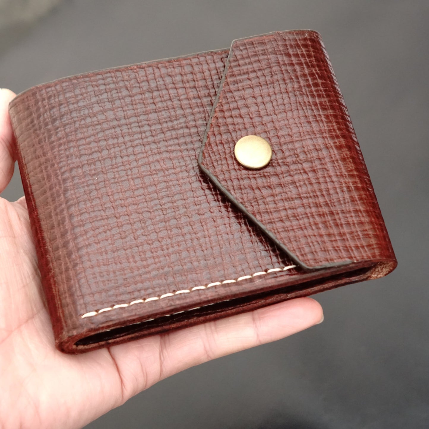 RGC Handmade Men Bi-Fold Leather card holder Wallet 5