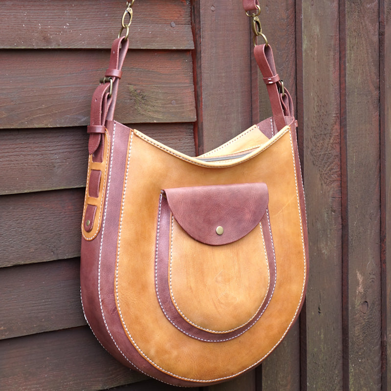 Whiskey Brown Leather Bag, Casual Everyday Hobo Bags for Women, Alyna -  Fgalaze Genuine Leather Bags & Accessories