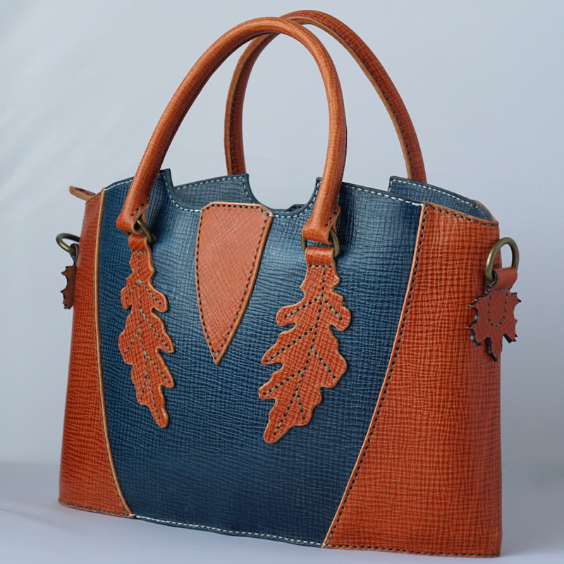 rgc handmade okley leather tote shoulder handbag