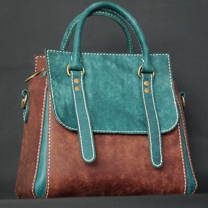 rgc handmade leather top handle handbag