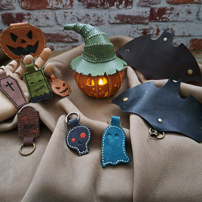 rgc handmade crafts halloween keyrings pumpkin-1a (1)