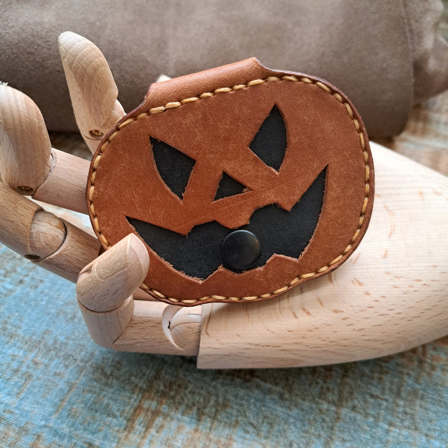 rgc handmade crafts halloween coin wallet pumpkin-1a (3)