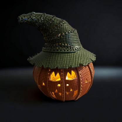Leather pumpkin Lantern 1