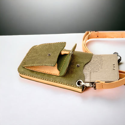 rgc handmade leather crossbody bag purse small