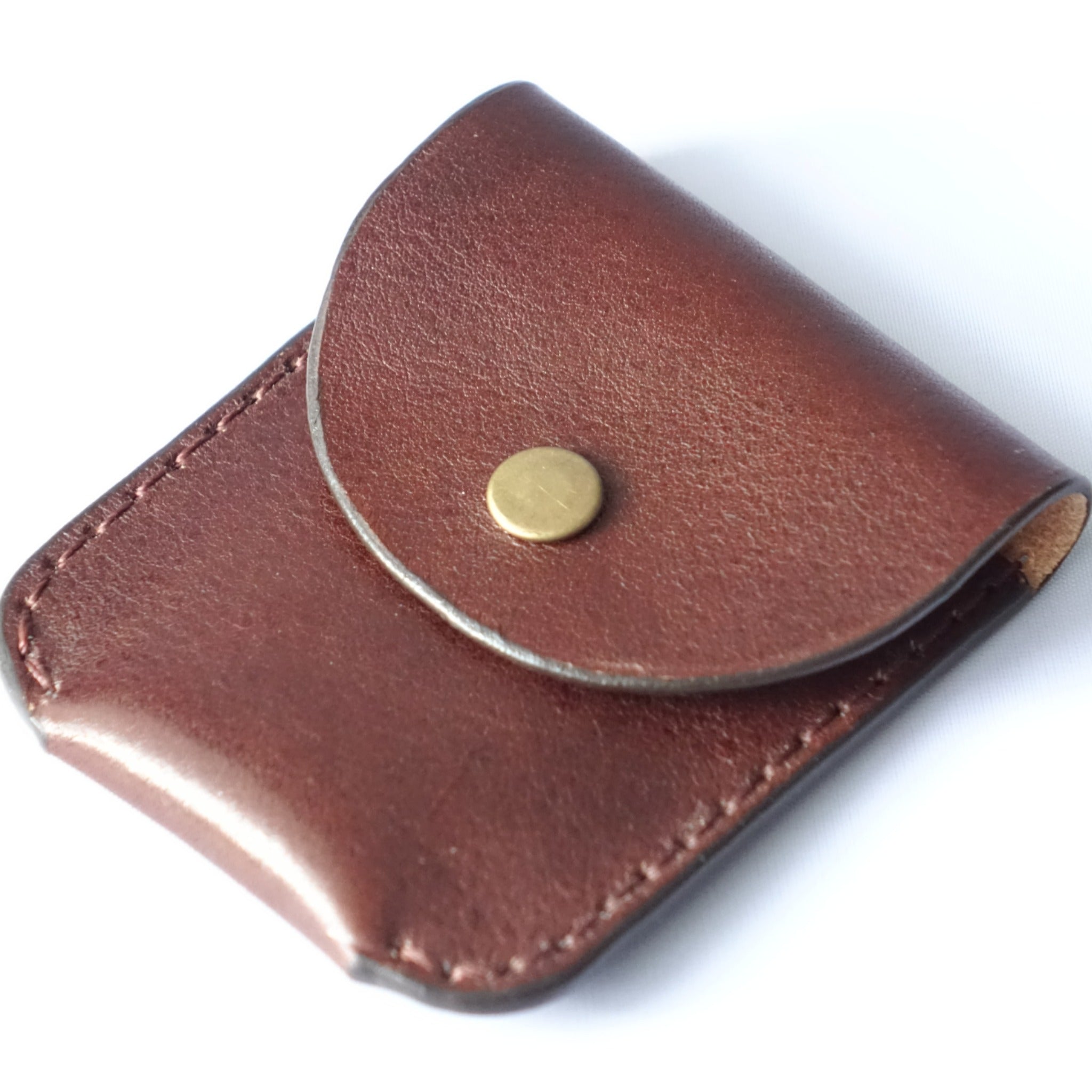 Simple genuine leather double-layer card holder/wallet/card holder coin  purse can be customized with hot stamping/embossing - Shop anvioriginal  Wallets - Pinkoi
