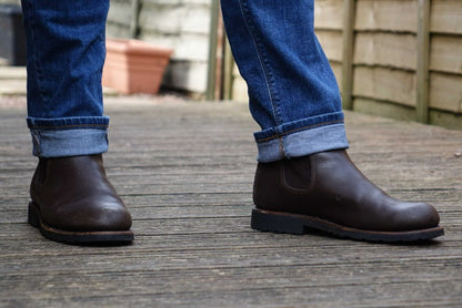 Alps Leather Chelsea Boots - Dark Brown By The Mountain