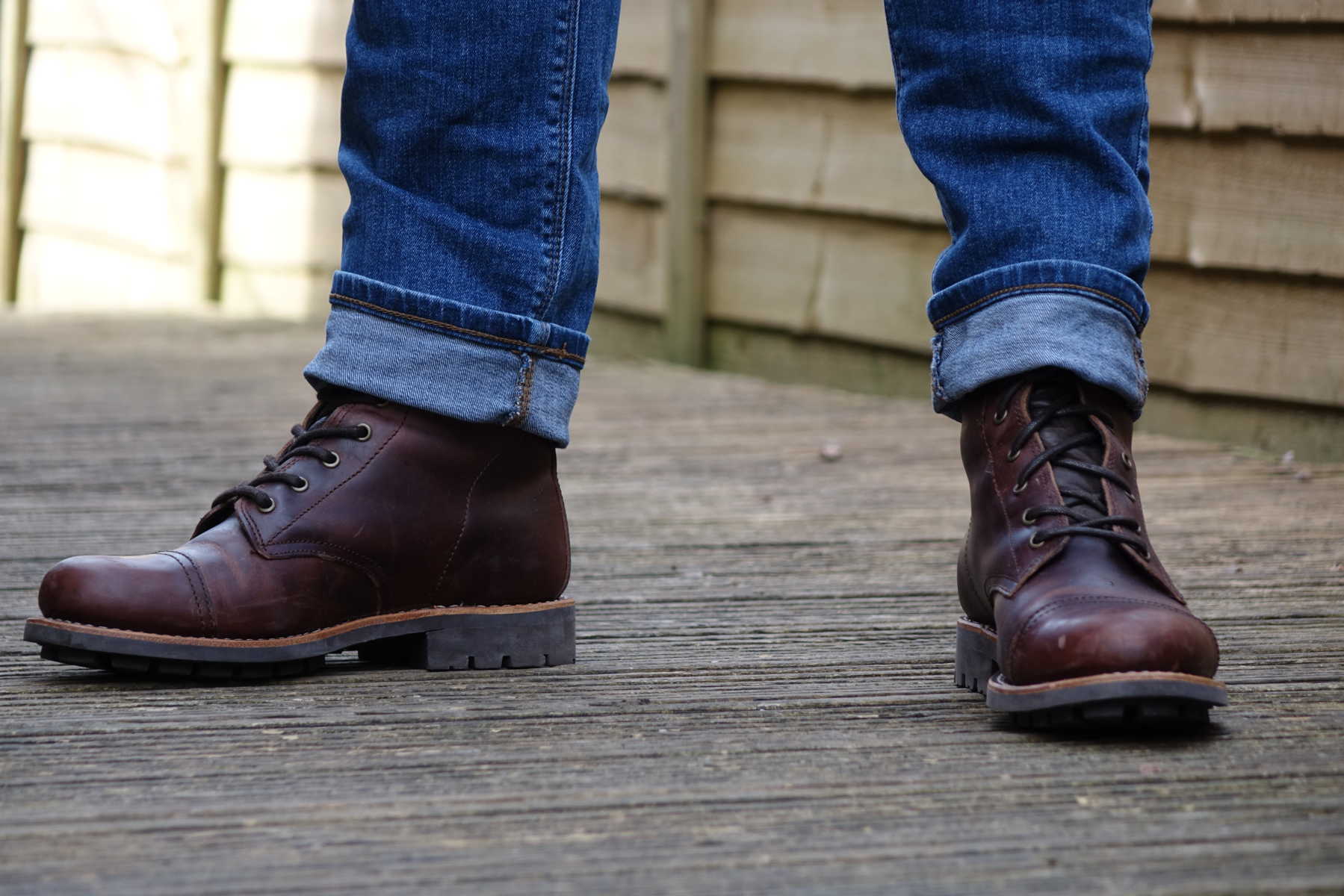 Vesuvius Ranger Lederstiefel Rotbraun