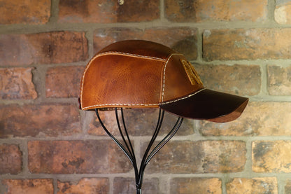 Leather Baseball Cap - 100% Handmade By The Mountain