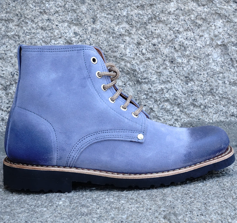 Marão Suede Lace-Up Boots - Blue By The Mountain
