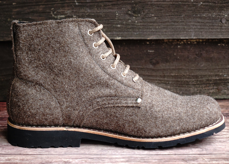 Katla Burel Lace-Up Boots - Brown Greyish By The Mountain