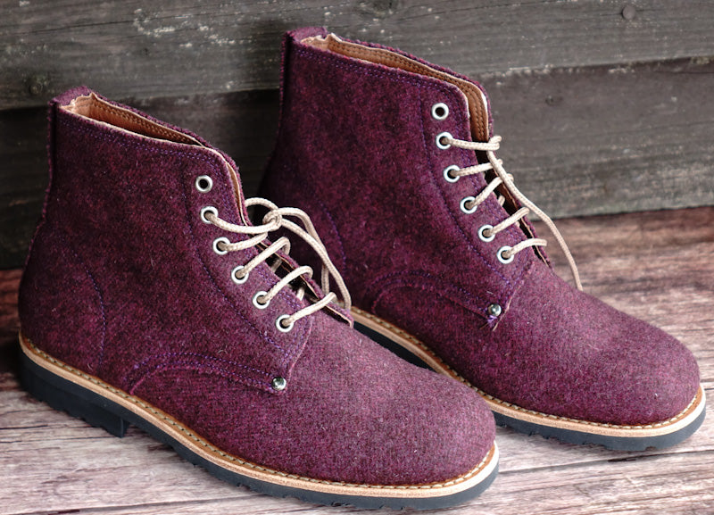 Katla Burel Lace-Up Boots - Cherry By The Mountain
