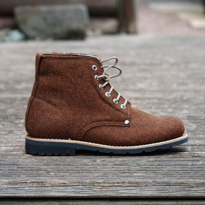 Katla Burel Lace-Up Boots - Rust By The Mountain
