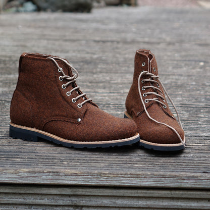 Katla Burel Lace-Up Boots - Rust By The Mountain