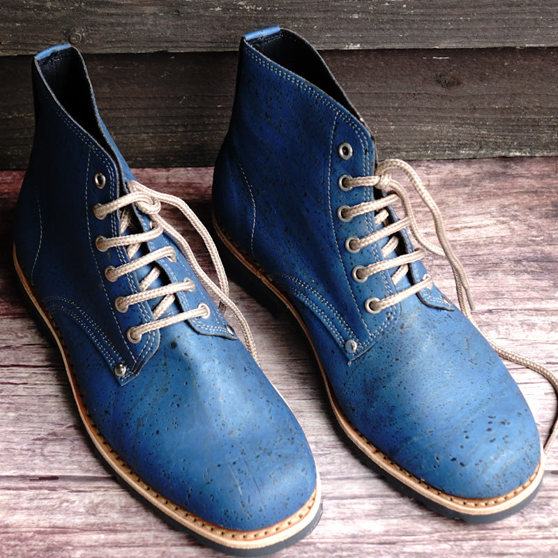 Everest Cork Lace-up Boots - Blue By The Mountain