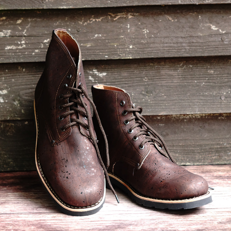 Everest Cork Lace-up Boots - Brown By The Mountain