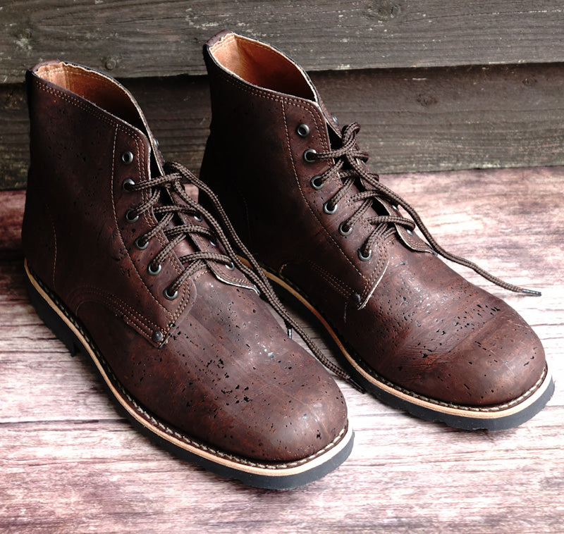 Everest Cork Lace-up Boots - Brown By The Mountain