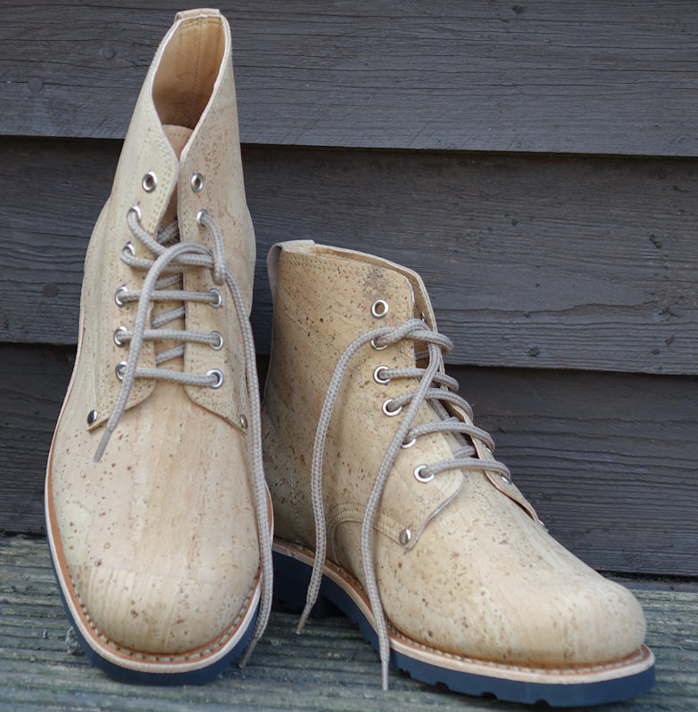 Everest Cork Lace-up Boots - Natural By The Mountain