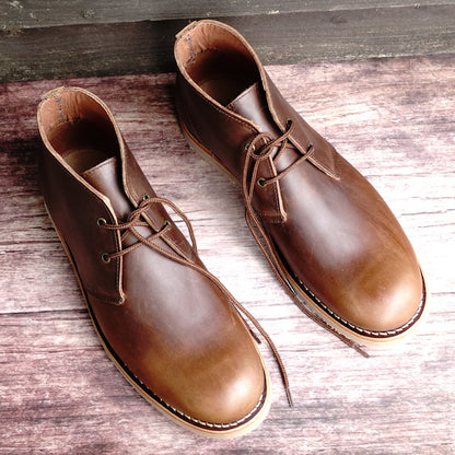 Elgon Leather Chukka Lace-up Boots - crepex sole By The Mountain