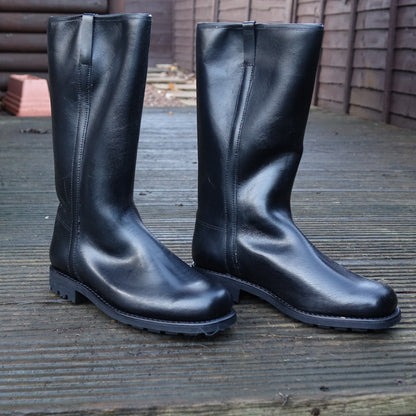 Nebo Long Wellington Leather Boots By The Mountain