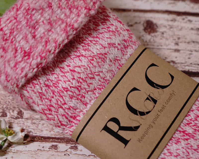 RGC Socks Natural Wool - Non-Slip - Super Fluffy By The Mountain